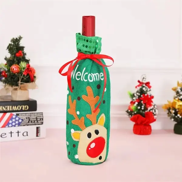 Christmas Wine Bottle Covers