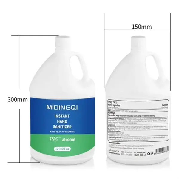 1 Gallon 75% Alcohol Hand Sanitizer Gel 3.8L