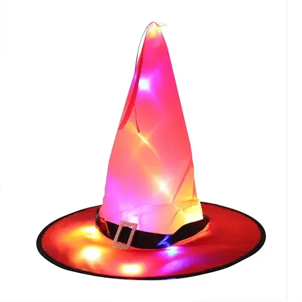 Halloween Witch Hat With Led Lights