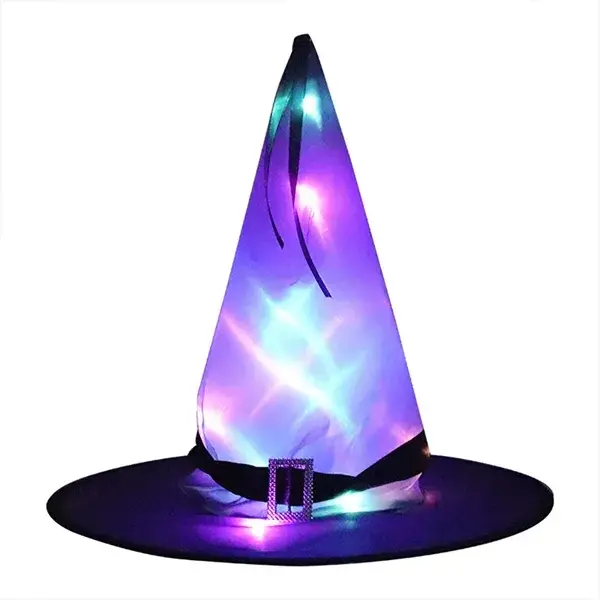 Halloween Witch Hat With Led Lights