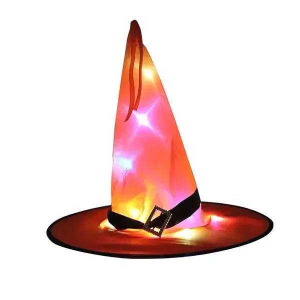 Halloween Witch Hat With Led Lights