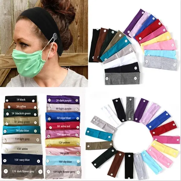 Button Headband Holder for Face Masks