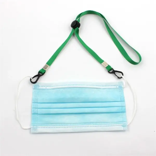 Adjustable Length Face Covering Lanyard
