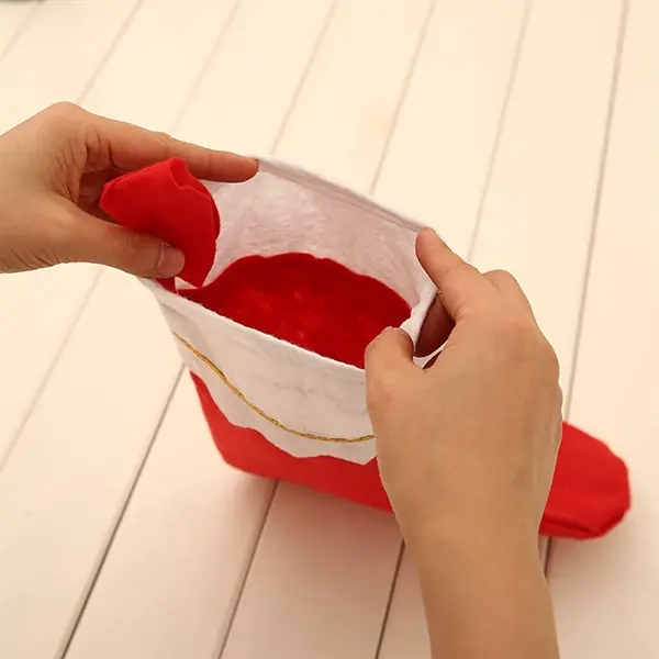 Custom 15" Red Felt Christmas Stocking