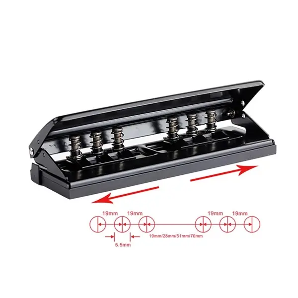 Adjustable Metal 6 Hole Punch