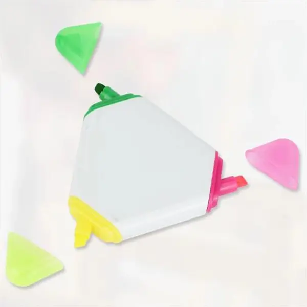 Triangular 3-Color Custom Marker Pen Highlighters