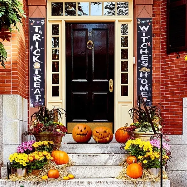 Halloween Decorations Outdoor Banners Front Door Porch