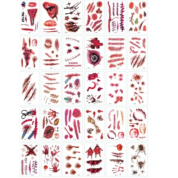 Custom Halloween Waterproof Tattoo Stickers