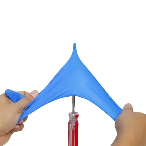 Blue disposable Powder-free Nitrile Gloves