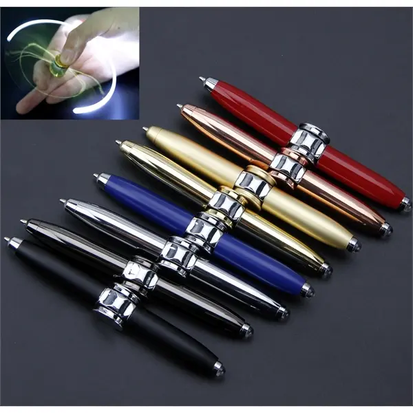 Spinner Stylus, L.E.D Light & Ballpoint