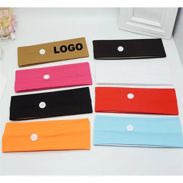 Mask Headband With Button