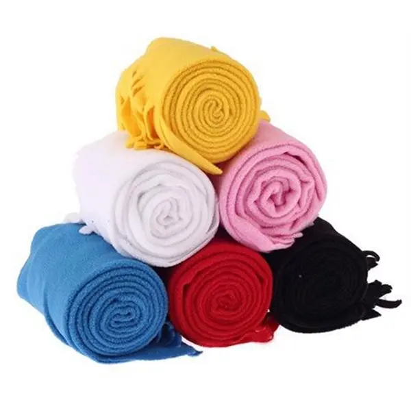 Custom Winter Tassel Fleece Scarf