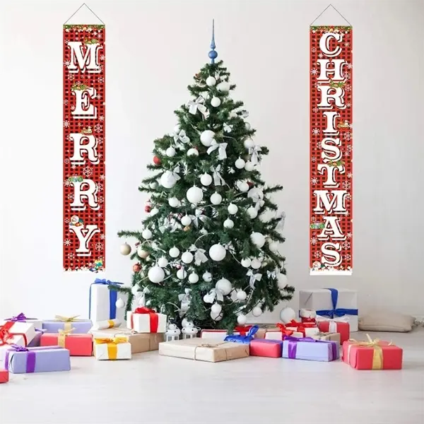 Christmas Porch Decorations Door Banner