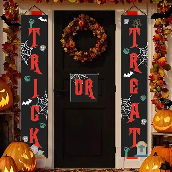 Halloween Porch Sign Banners