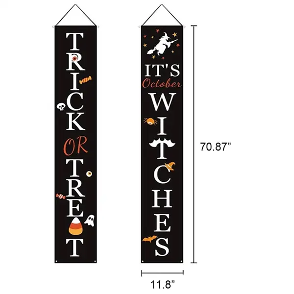 Halloween Porch Sign Banners Oxford Fabric