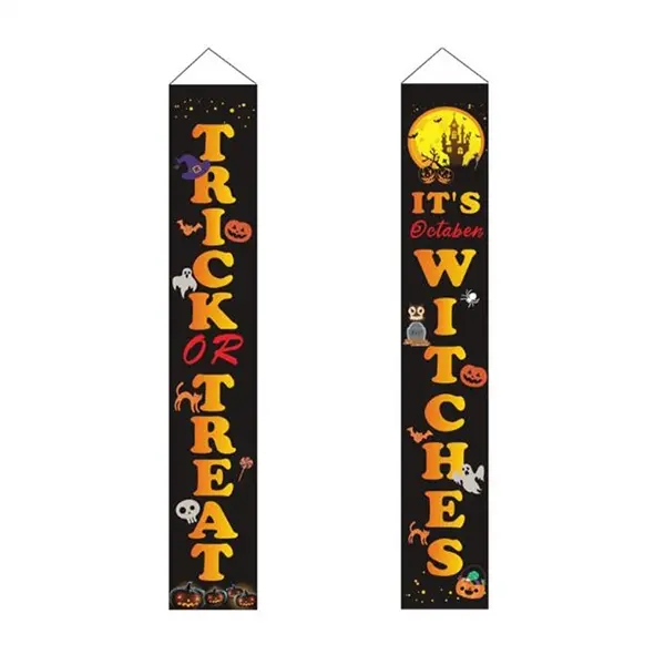 Halloween Porch Sign Banners Oxford Fabric