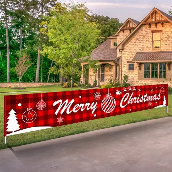 Custom Big Size Christmas Banner Flag