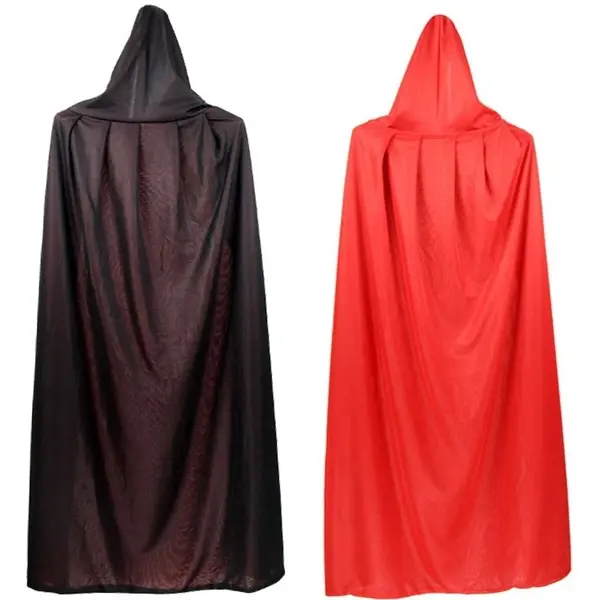 Reversible Hooded Adult And Kid Vampires Cape Cloak