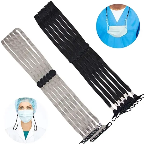 Stock Unimprinted Fast Delivery Adjustable Mask Lanyard