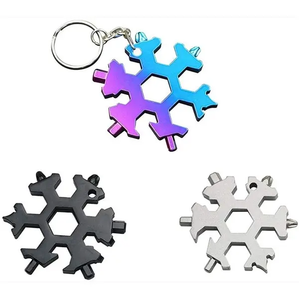Snowflake Wrench 19-in-1 Portable Portable Outdoor Tool