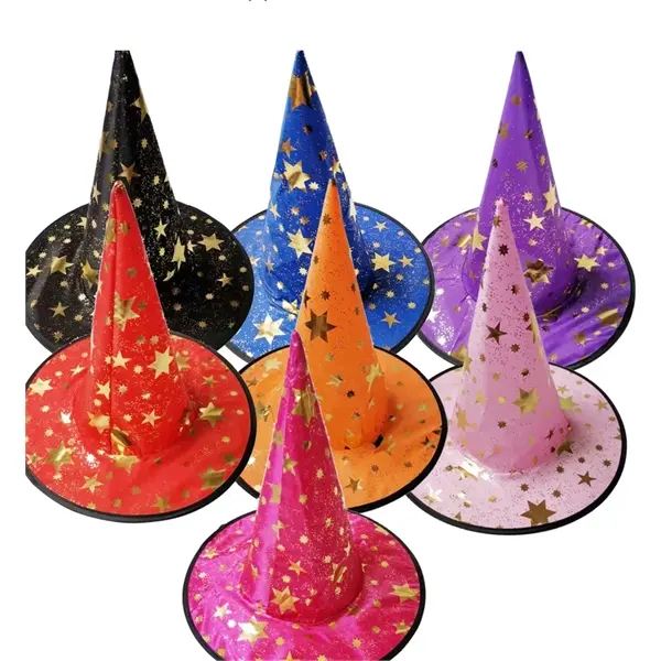Colorful Party Hat Halloween Christmas Witch Hat