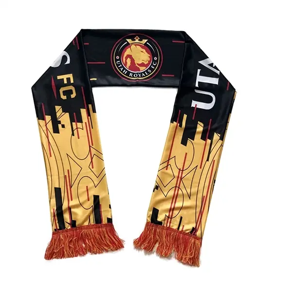 Polyester Stadium Scarf With Fringe