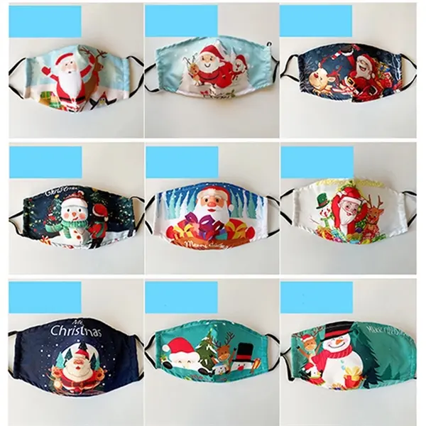 Christmas 3-Ply Cotton Mask with Filter