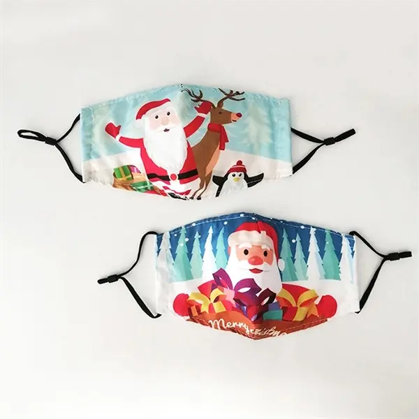 Christmas 3-Ply Cotton Mask with Filter