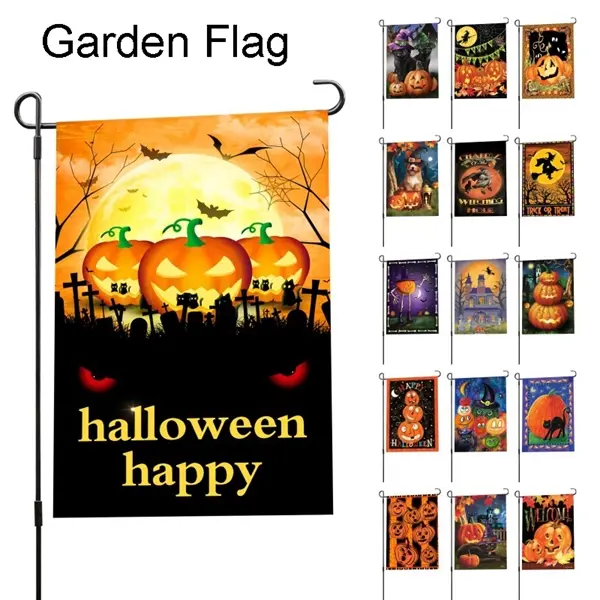 Full Color Garden Flag 12" x 18" Halloween Thanksgiving