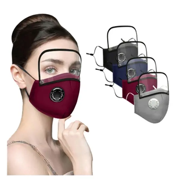 Reusable Cotton Mask with Detachable Eye Shield