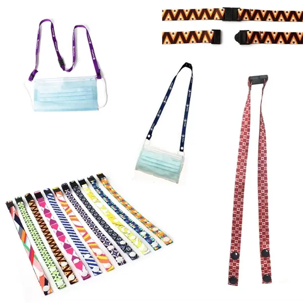 5/8" flat breakaway mask lanyard mask holder