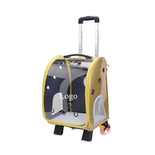 Rolling Pet Travel Carrier with Wheels