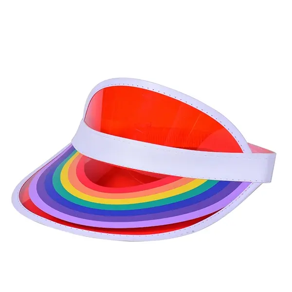 Rainbow PVC Sun Cap