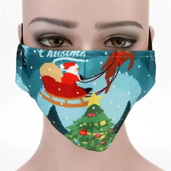 Merry Christmas Sport Mask for Adult Washable Christmas
