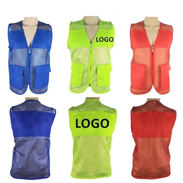 2 Pocket Mesh Volunteer Supermarket Vest