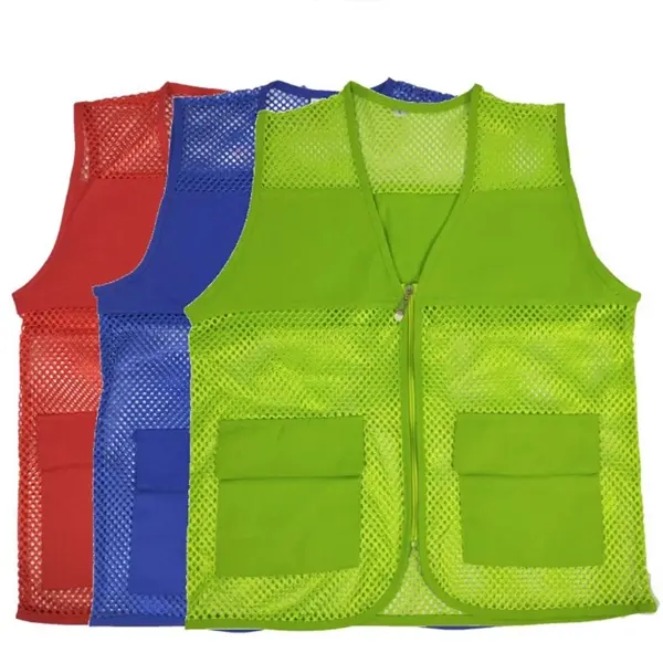 2 Pocket Mesh Volunteer Supermarket Vest