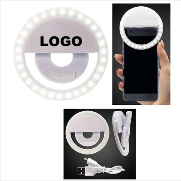 Phone Rechargable Selfie Round LED Ring Fill Light