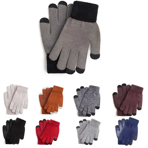 Warm Thick Knitted Touch Screen Gloves