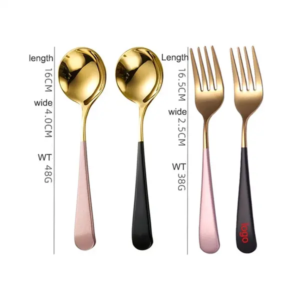 Stainless Steel Fork Soup tbsp Round scoop Dinner ladle