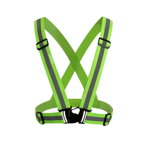 Adjustable reflective elastic strap