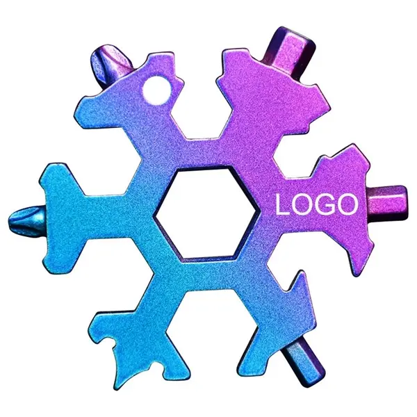 18 in 1 Tool Hex Wrench Multi-purpose spanner Keychain