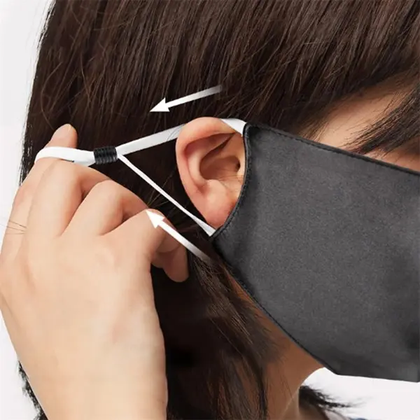 Satin Silk Face Mouth Mask With 1pc PM2.5 Mask Filter Paper