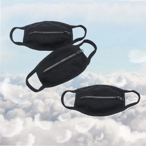 Reusable Cotton Face Mask With Zipper