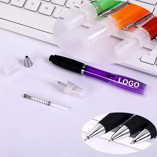 3 in 1 Multi-Purpose Stylus Pen With Spray Bottle