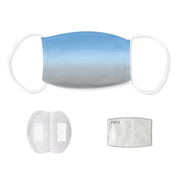 2-Layer Ice Silk Face Mask w/ Full Color Imprint & PM 2.5