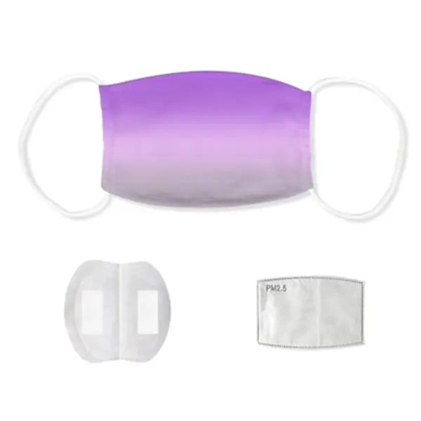 2-Layer Ice Silk Face Mask w/ Full Color Imprint & PM 2.5