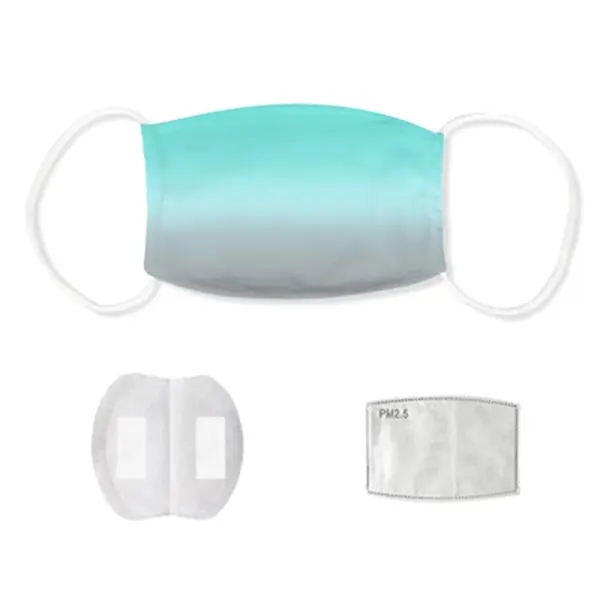 2-Layer Ice Silk Face Mask w/ Full Color Imprint & PM 2.5
