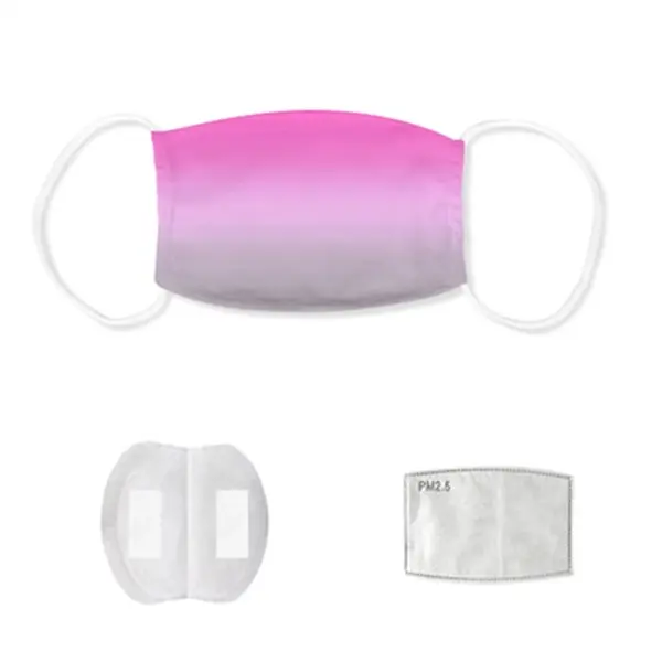 2-Layer Ice Silk Face Mask w/ Full Color Imprint & PM 2.5