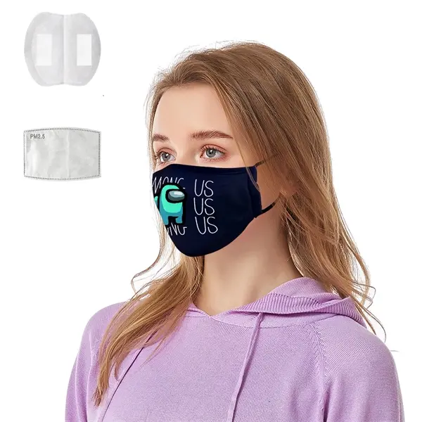 2Ply Face Mask Reusable With Filter Pocket