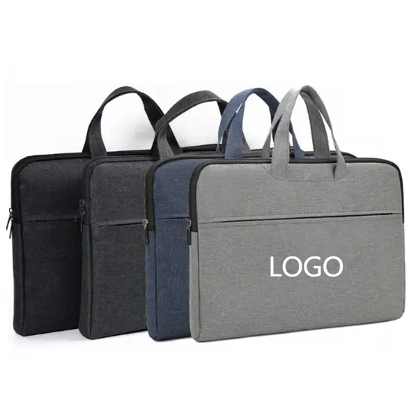 15.4" Oxford Cloth Office Zipper Laptop Bag Briefcase